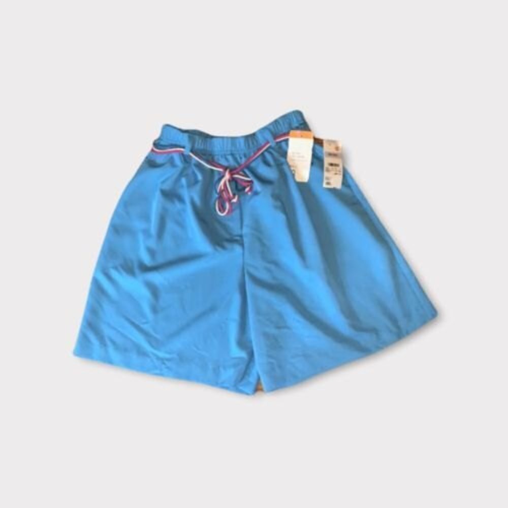 David Smith Womens Vintage Shorts 8 NWT Blue High Waisted Rope Sport Creations